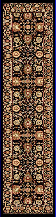 Dynamic Rugs Yazd 2803 Black/Black Area Rug Finished Runner Image