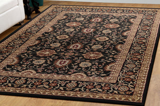 Dynamic Rugs Yazd 2803 Black/Black Area Rug Lifestyle Image