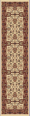 Dynamic Rugs Yazd 2803 Cream/Red Area Rug Finished Runner Image
