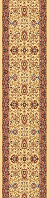 Dynamic Rugs Yazd 2803 Cream/Red Area Rug Roll Runner Image