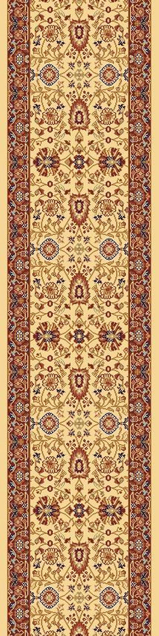 Dynamic Rugs Yazd 2803 Cream/Red Area Rug Roll Runner Image