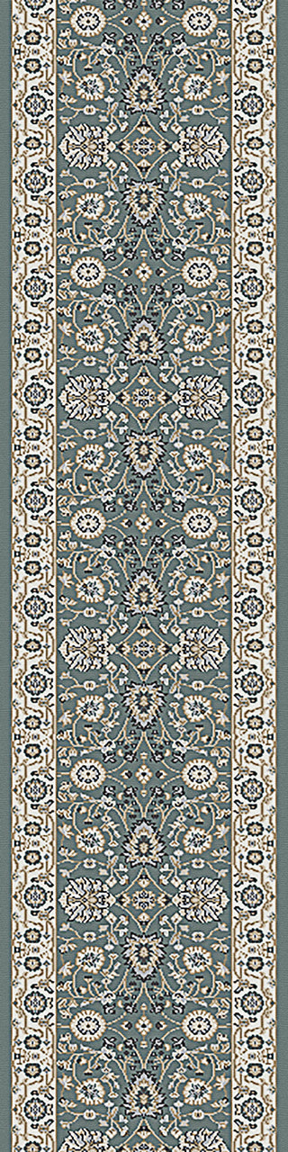 Dynamic Rugs Yazd 2803 Grey/Ivory Area Rug Roll Runner Image