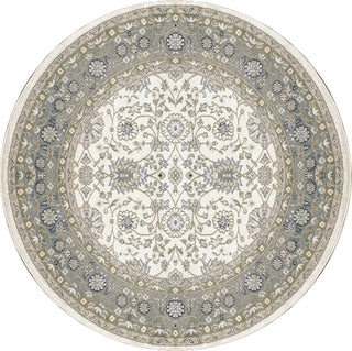 Dynamic Rugs Yazd 2803 Ivory/Grey Area Rug Round Image