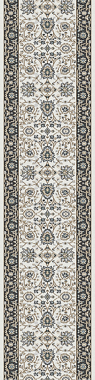 Dynamic Rugs Yazd 2803 Ivory/Grey Area Rug Roll Runner Image