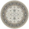 Dynamic Rugs Yazd 2803 Ivory/Grey Area Rug Round Shot