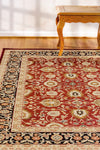 Dynamic Rugs Yazd 2803 Red/Black Area Rug Lifestyle Image Feature