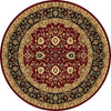 Dynamic Rugs Yazd 2803 Red/Black Area Rug Round Image