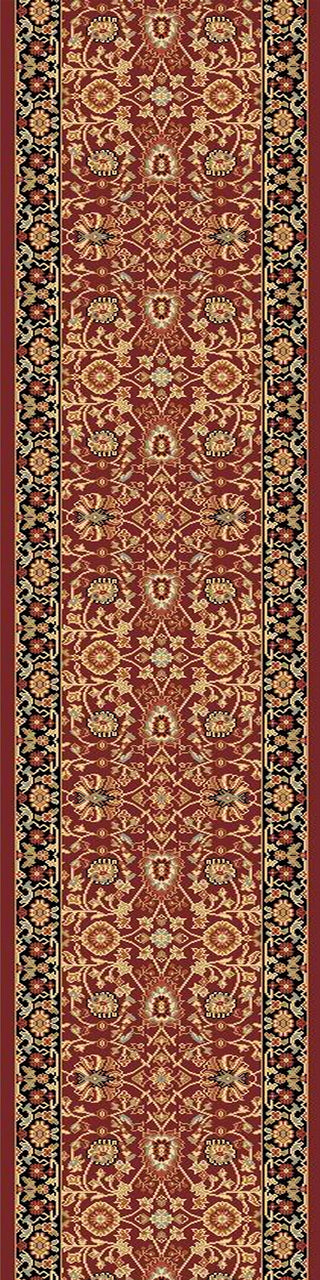 Dynamic Rugs Yazd 2803 Red/Black Area Rug Roll Runner Image