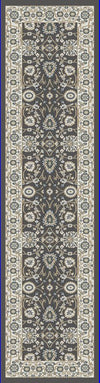 Dynamic Rugs Yazd 2803 Charcoal/Ivory Area Rug Finished Runner Image