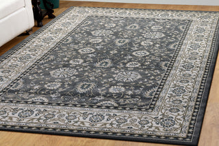 Dynamic Rugs Yazd 2803 Charcoal/Ivory Area Rug Lifestyle Image