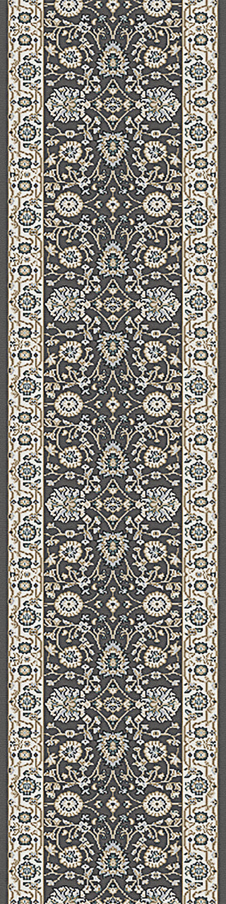 Dynamic Rugs Yazd 2803 Charcoal/Ivory Area Rug Roll Runner Image