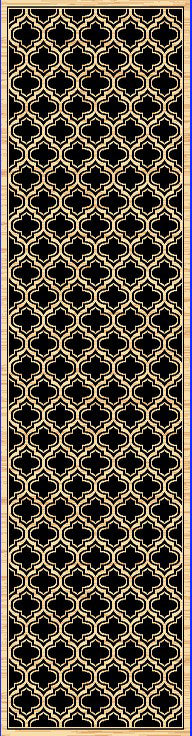 Dynamic Rugs Yazd 2816 Black Area Rug Finished Runner Image