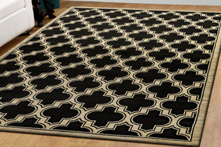 Dynamic Rugs Yazd 2816 Black Area Rug Lifestyle Image