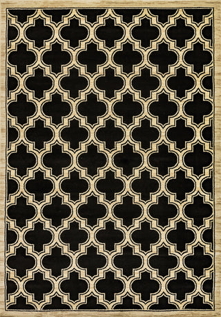 Dynamic Rugs Yazd 2816 Black Area Rug main image