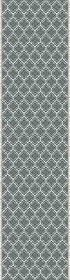 Dynamic Rugs Yazd 2816 Blue/Ivory Area Rug Roll Runner Image