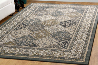 Dynamic Rugs Yazd 8471 Blue/Ivory Area Rug Lifestyle Image