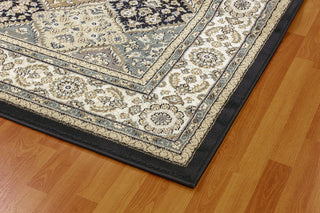 Dynamic Rugs Yazd 8471 Grey/Ivory Area Rug Detail Image