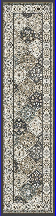 Dynamic Rugs Yazd 8471 Grey/Ivory Area Rug Finished Runner Image