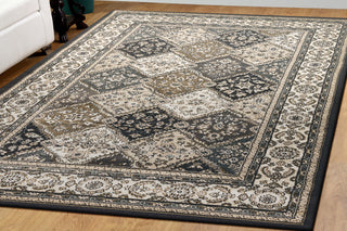 Dynamic Rugs Yazd 8471 Grey/Ivory Area Rug Lifestyle Image