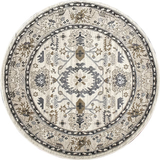 Dynamic Rugs Yazd 8531 Ivory Area Rug Round Image