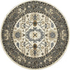 Dynamic Rugs Yazd 8531 Ivory/Grey Area Rug Round Image