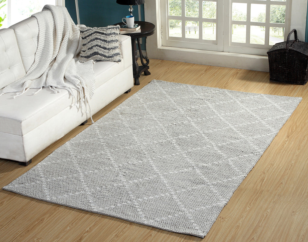 Dynamic Rugs Zest 40809 Silver Area Rug Lifestyle Image Feature