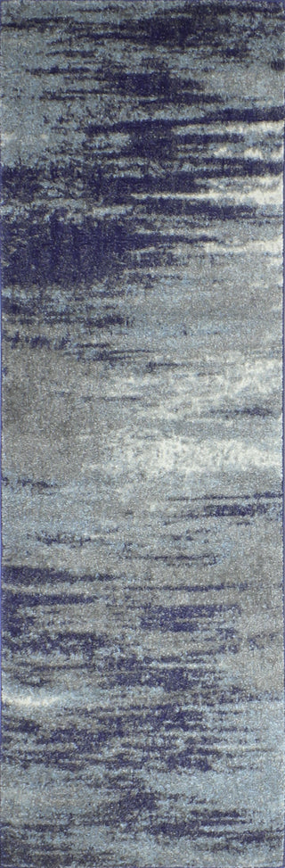 Bashian Everek E110-5445A Blue Area Rug Runner