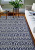 Bashian Everek E110-5439A Dark Blue Area Rug Room Scene Feature