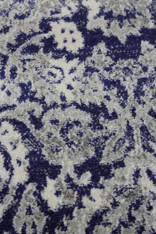 Bashian Everek E110-5440A Dark Blue Area Rug Close up