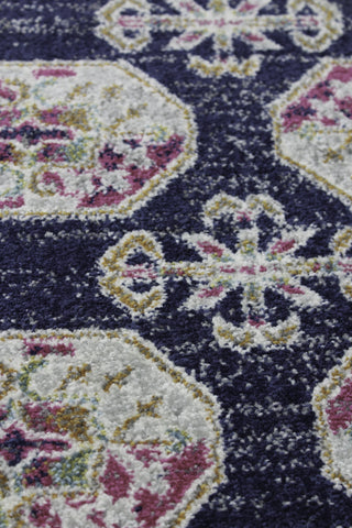 Bashian Everek E110-5441A Dark Blue Area Rug Close up