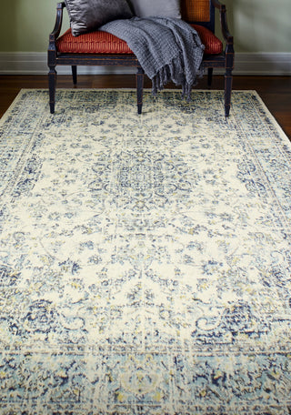 Bashian Everek E110-5446A Ivory Area Rug Room Scene Feature