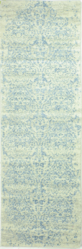 Bashian Everek E110-MO737 Ivory/Aqua Area Rug Runner