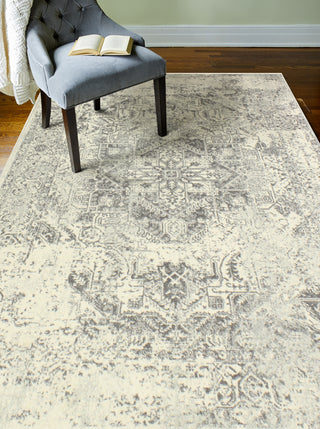 Bashian Everek E110-5437A Ivory/Grey Area Rug Room Scene Feature