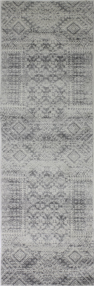 Bashian Everek E110-5398A Silver Area Rug Runner