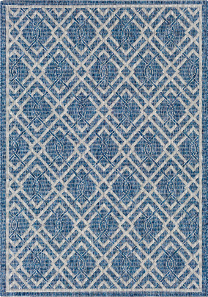 Surya Eagean EAG-2317 Denim Dark Blue Ink Light Gray White Area Rug main image