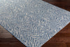 Surya Eagean EAG-2319 Denim Dark Blue Ink Light Gray Area Rug Corner Image