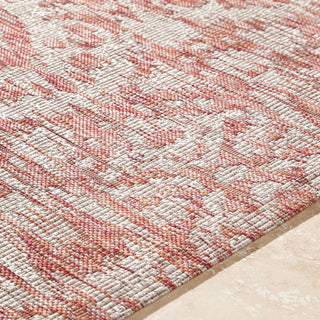 Surya Eagean EAG-2322 Burnt Orange Dark Red White Light Gray Area Rug Texture Image