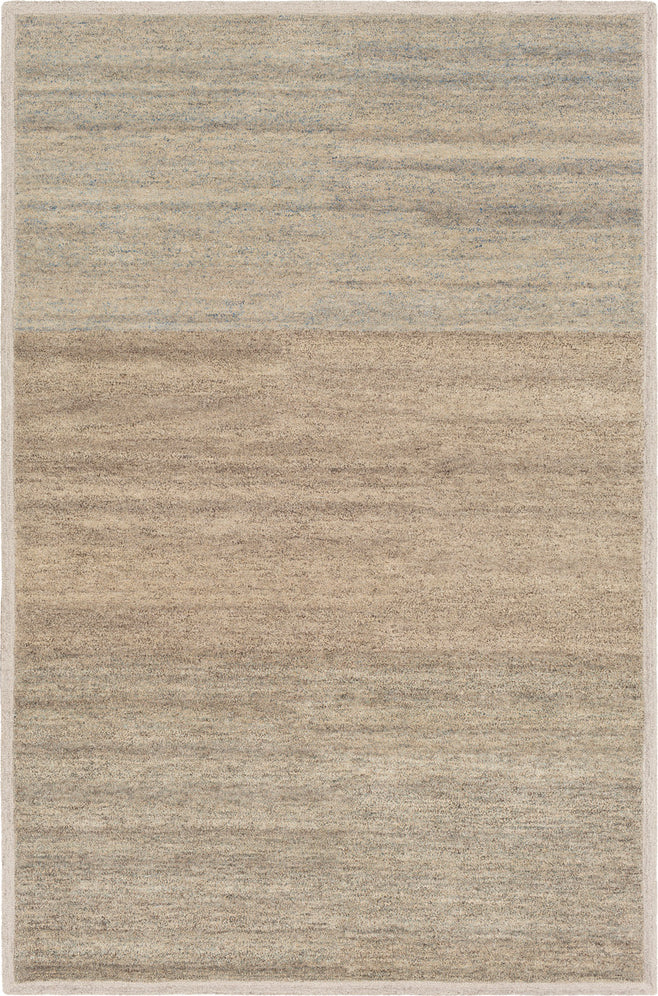 Surya Equilibrium EBM-1001 Ivory Taupe Khaki Dark Blue Brown Camel Teal Area Rug main image