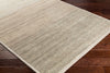 Surya Equilibrium EBM-1001 Ivory Taupe Khaki Dark Blue Brown Camel Teal Area Rug Corner Image