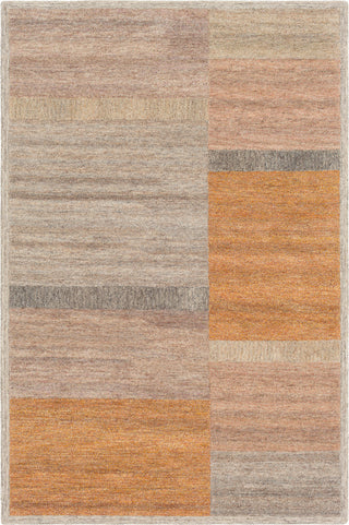 Surya Equilibrium EBM-1002 Ivory Taupe Burnt Orange Bright Yellow Camel Dark Brown Khaki Black Tan Rose Mauve Eggplant Area Rug main image