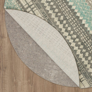 Karastan Euphoria Eddleston Ash Grey Area Rug Back Image