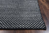 Rizzy Ellington EG9038 Black Area Rug Edge Shot
