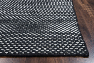 Rizzy Ellington EG9038 Black Area Rug Edge Shot