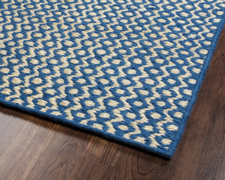 Rizzy Ellington EG9644 Royal Blue Area Rug Corner Shot