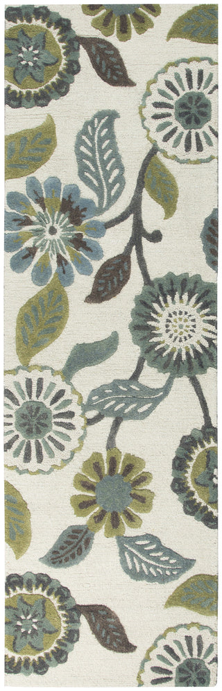 Rizzy Eden Harbor EH8642 Sage/Blue/Teal Area Rug Runner Shot