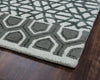 Rizzy Eden Harbor EH8810 Blue/Teal Area Rug Corner Shot