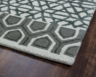 Rizzy Eden Harbor EH8810 Blue/Teal Area Rug Corner Shot
