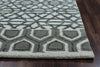 Rizzy Eden Harbor EH8810 Blue/Teal Area Rug Edge Shot