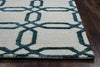 Rizzy Eden Harbor EH8811 Blue Area Rug Edge Shot