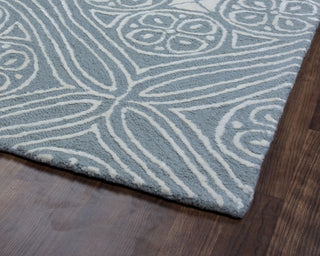 Rizzy Eden Harbor EH8895 Blue Area Rug Corner Shot